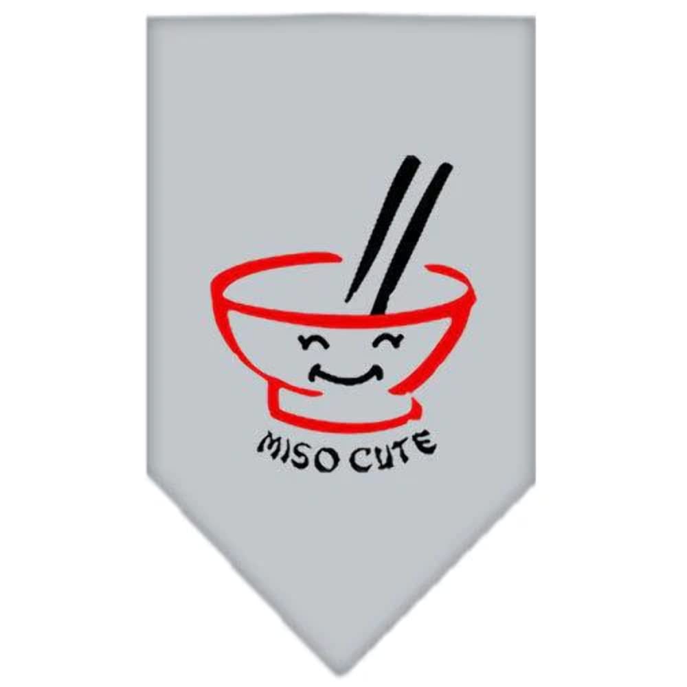 Mirage Pet Products Miso Cute Screen Print Bandana, Large, Purple