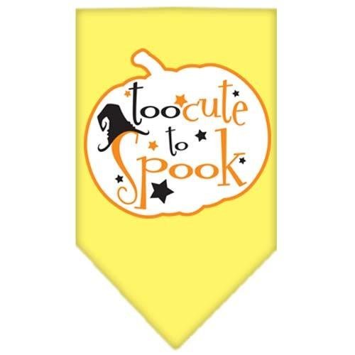 Mirage Pet Products 66-141 SMYW Too Cute to Spook Screen Yellow Print Bandana, Small