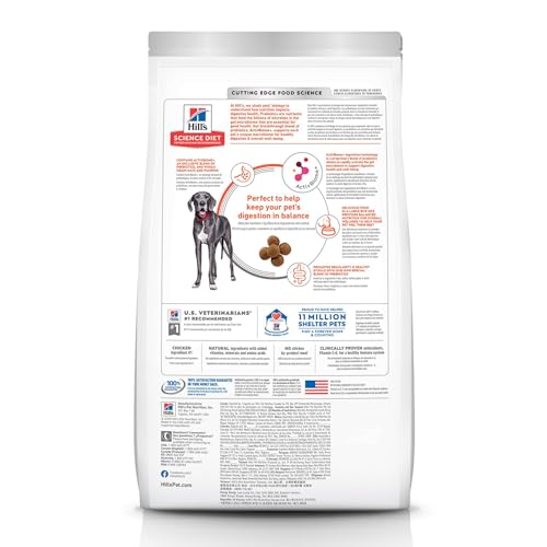 Hills Science Diet Perfect Digestion, Adult 1-5, Large Breed Digestive Support, Dry Dog Food, Chicken, Brown Rice, & Whole Oats