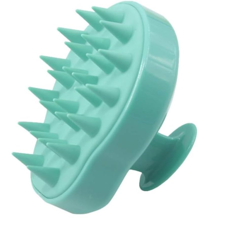 Dog Trust Scalp Massager Shampoo Brush, EcoFriendly Wheat Straw Body With Soft Silicon Bristles, Scrubber, Exfoliator | Dandruf