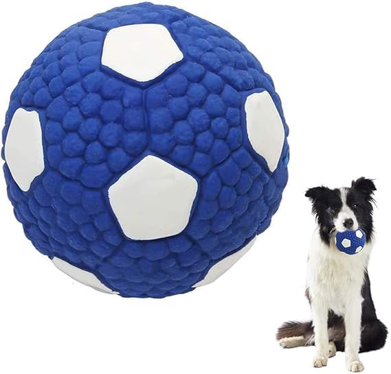 Roverpets Dog Latex Rubber Squeaky Football Toy Supports Healthy Teeth And Simulates Play Ball Toy Ideal For All Breeds Of Dogs 