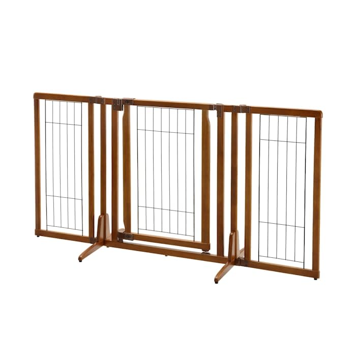 Richell Premium Plus Freestanding Pet Gate, 63'' L X 26'' W