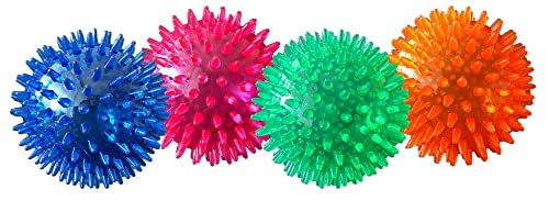 Petsport Gorilla Spikey Rubber Ball for Dogs  Durable NonToxic TPR Chew Toy, Dental Massage Spikey Texture, Tough Play Ball fo