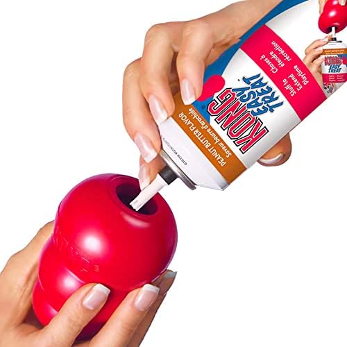 KONG Classic Stuffable Dog Toy - Fetch & Chew Toy for Dogs - Treat-Filling Capabilities & Erratic Bounce for Extended Play Time