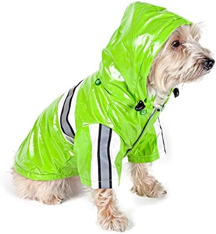 Reflectaglow Reflective Waterproof Adjustable Pvc Pet Raincoat