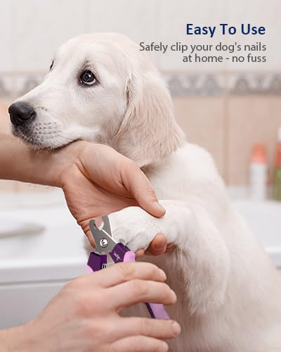 Wepet Dog Nail Clippers U10.1, Dog Nail Trimmer Large Breed With Quick Sensor, Razor Sharp Blade Professional Pet Nail Clipper W