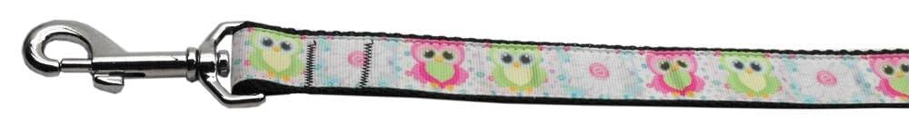 Pet Dog & Cat Nylon Collar or Leash, "Sweet As Sugar Owls" 5/8" w x 4 ft. leash