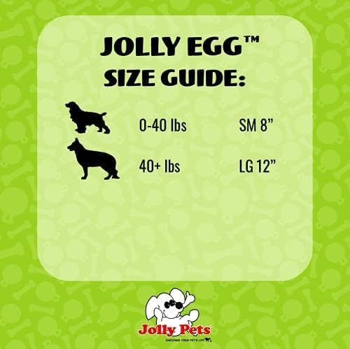 Jolly Pets Jolly Egg Dog Toy, 8 Inches/Medium, Yellow
