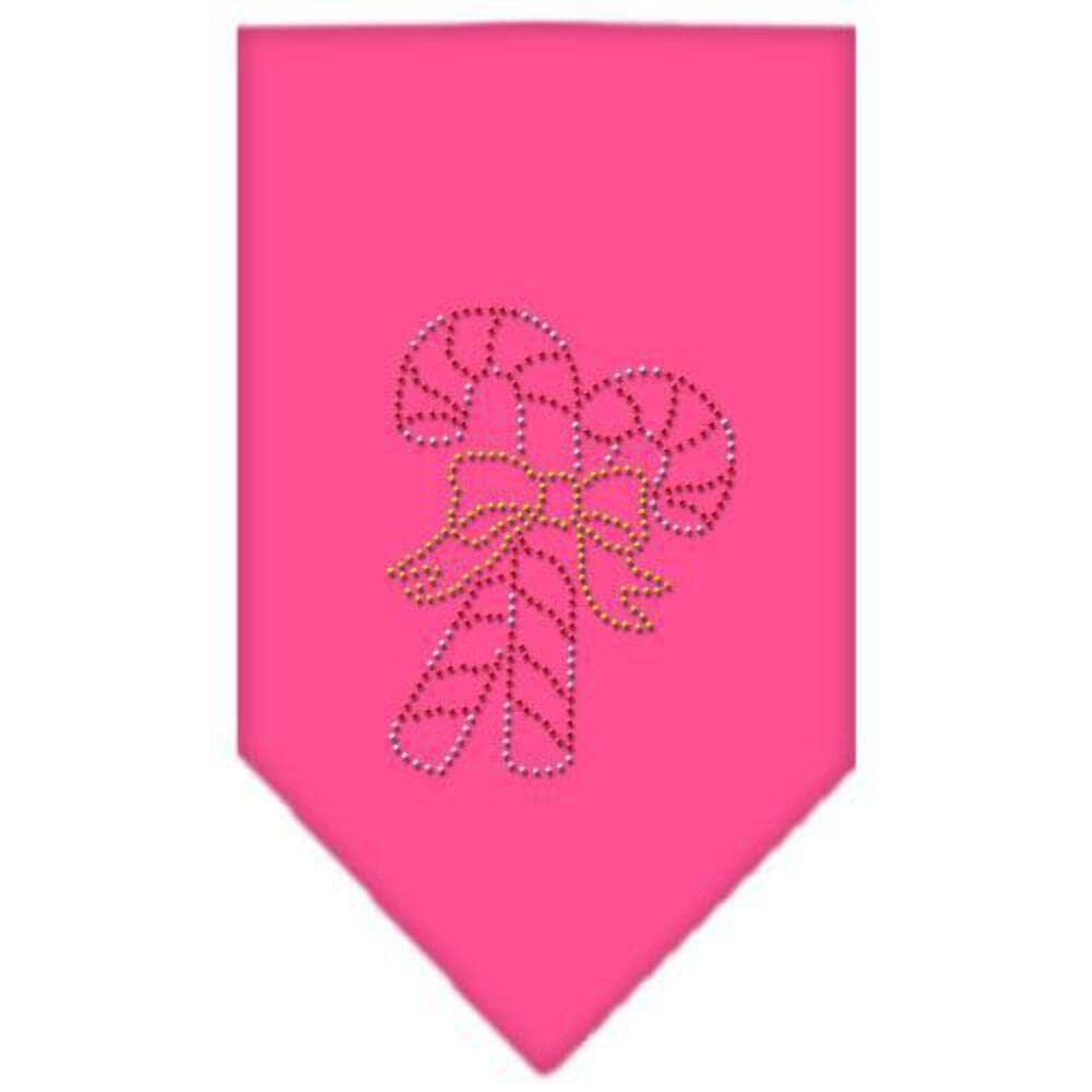 Mirage Pet Products Candy Canes Rhinestone Bandana, Large, Cocoa