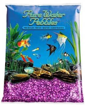 World Wide Imports Nature'S Ocean Pure Water Pebble Aquarium Gravel - Purple Passion