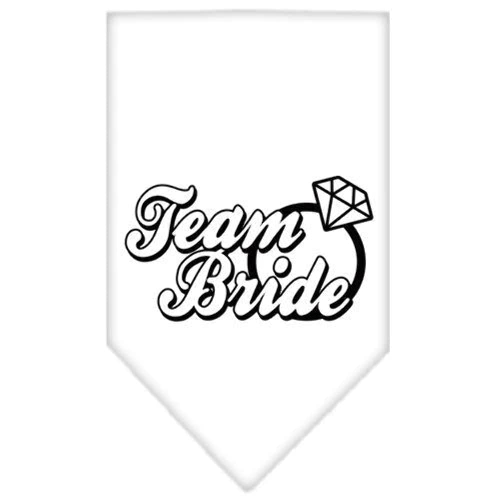 Mirage Pet Products Team Bride Screen Print Bandana, Small, White
