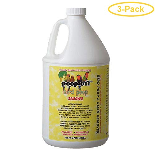 PoopOff Bird Poop Remover 1 Gallon  Pack of 3