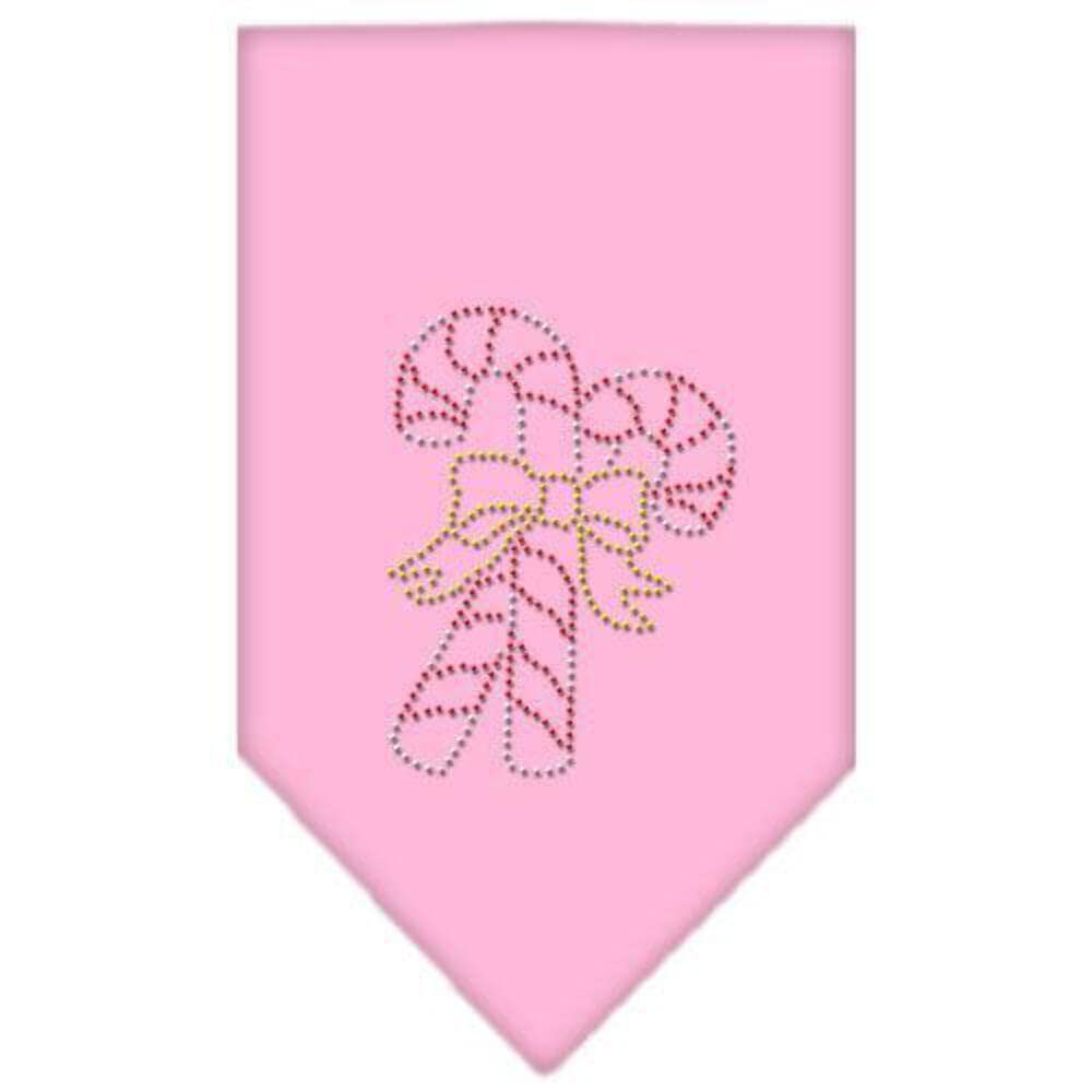 Mirage Pet Products Candy Canes Rhinestone Bandana, Large, Cocoa