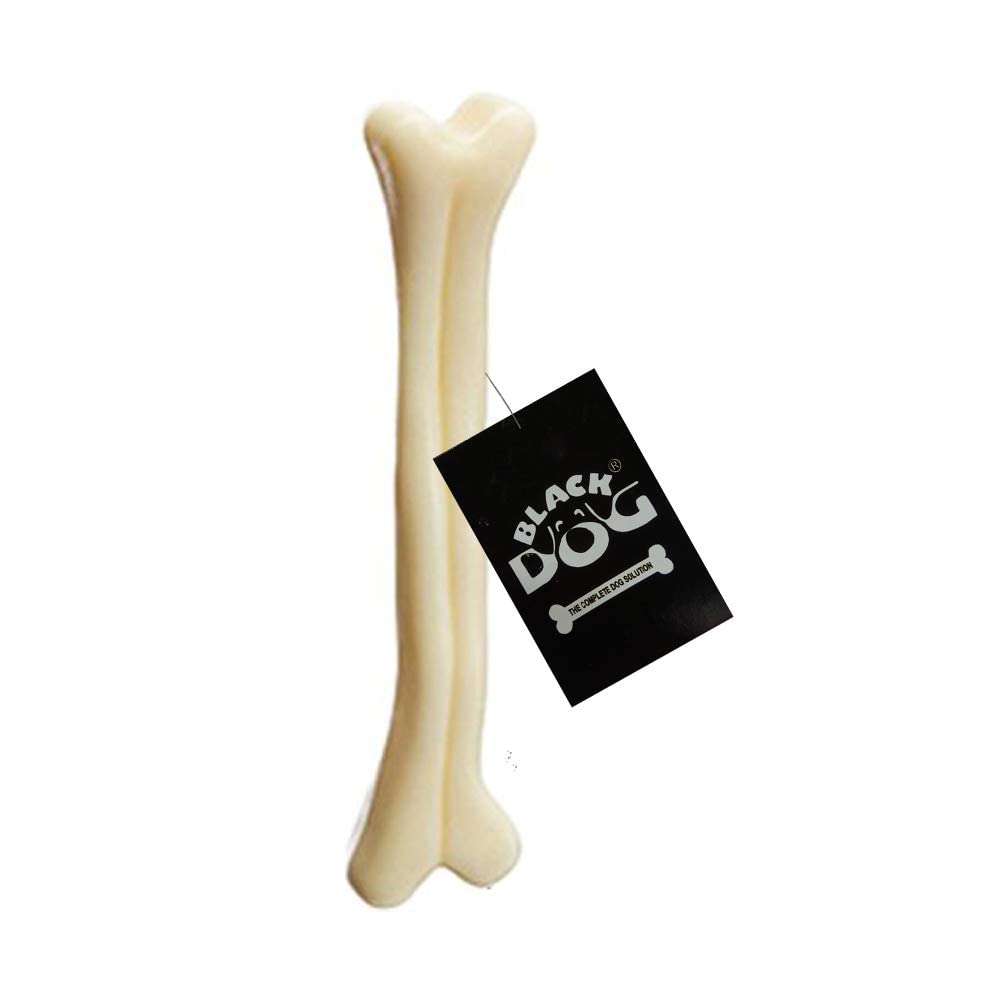 Blackdog Nylon Hard Chew Bone Toys For Puppies And Adult Dogs, Dog Toys, Aggressive Chewers Teething Toys, (Size 18Cm Medium)