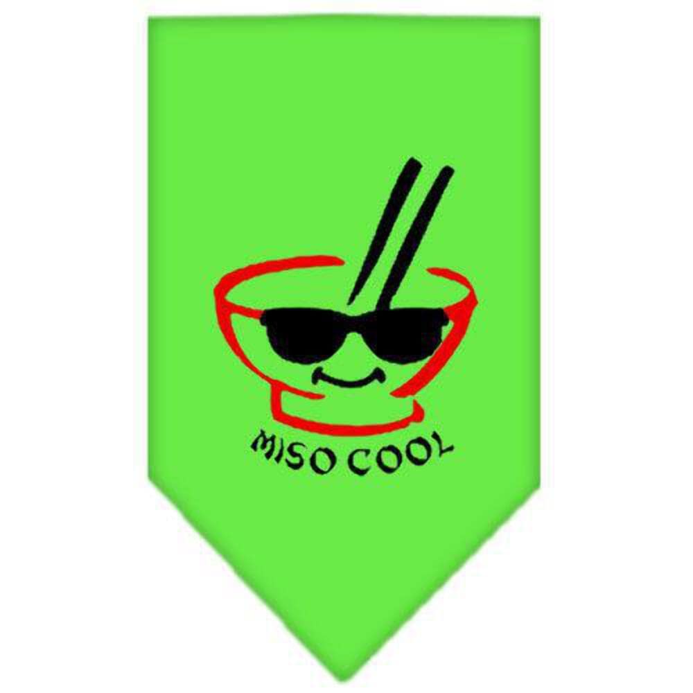 Mirage Pet Products Miso Cool Screen Print Bandana, Large, Cocoa