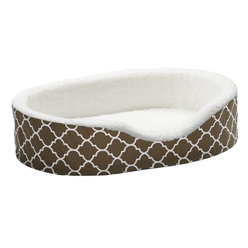 Midwest Homes For Pets Orthoperdic Egg-Crate Nesting Pet Bed W/ Teflon Fabric Protector, Large Brown