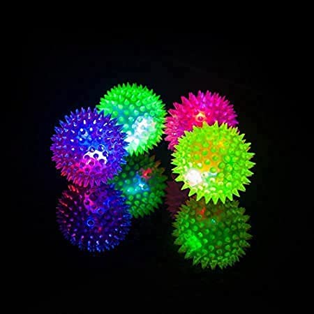 Red German Led Whistle Squeaky Squeaker Sound Ball For Puppy, Dog & Cat, Pet Chew Playing Rubber Ball Toy Small Pet Only  1 Pie