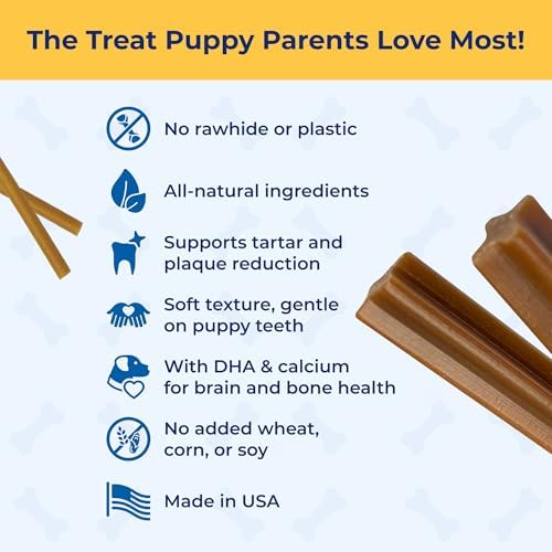 N-Bone Puppy Teething Sticks Jumbo 7 Count Bag Variety Pack, Chicken & Peanut Butter & Pumpkin Flavor, Total 3 Bags, 21.86-oz, 2