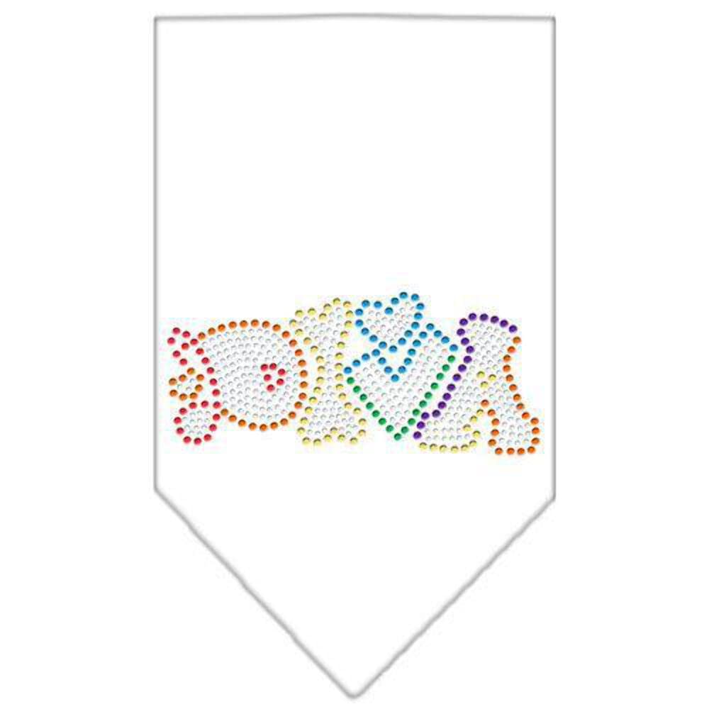 Mirage Pet Products 67-97 SMBK Technicolor Angel Rhinestone Black Print Bandana, Small