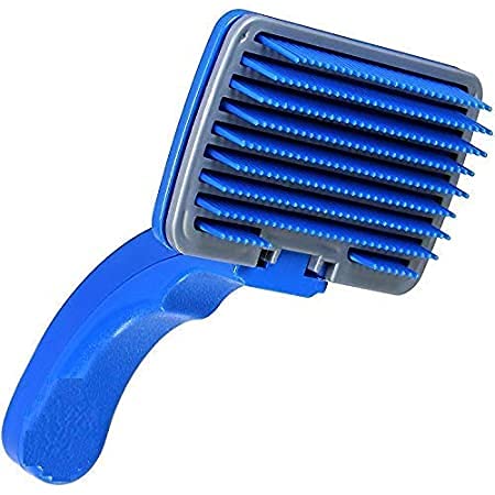Alexvyan Big Professional Slicker Brush For Dogs And Cats Hair Quick Clean Shedding Tool SelfCleaning Grooming Comb For Dematti