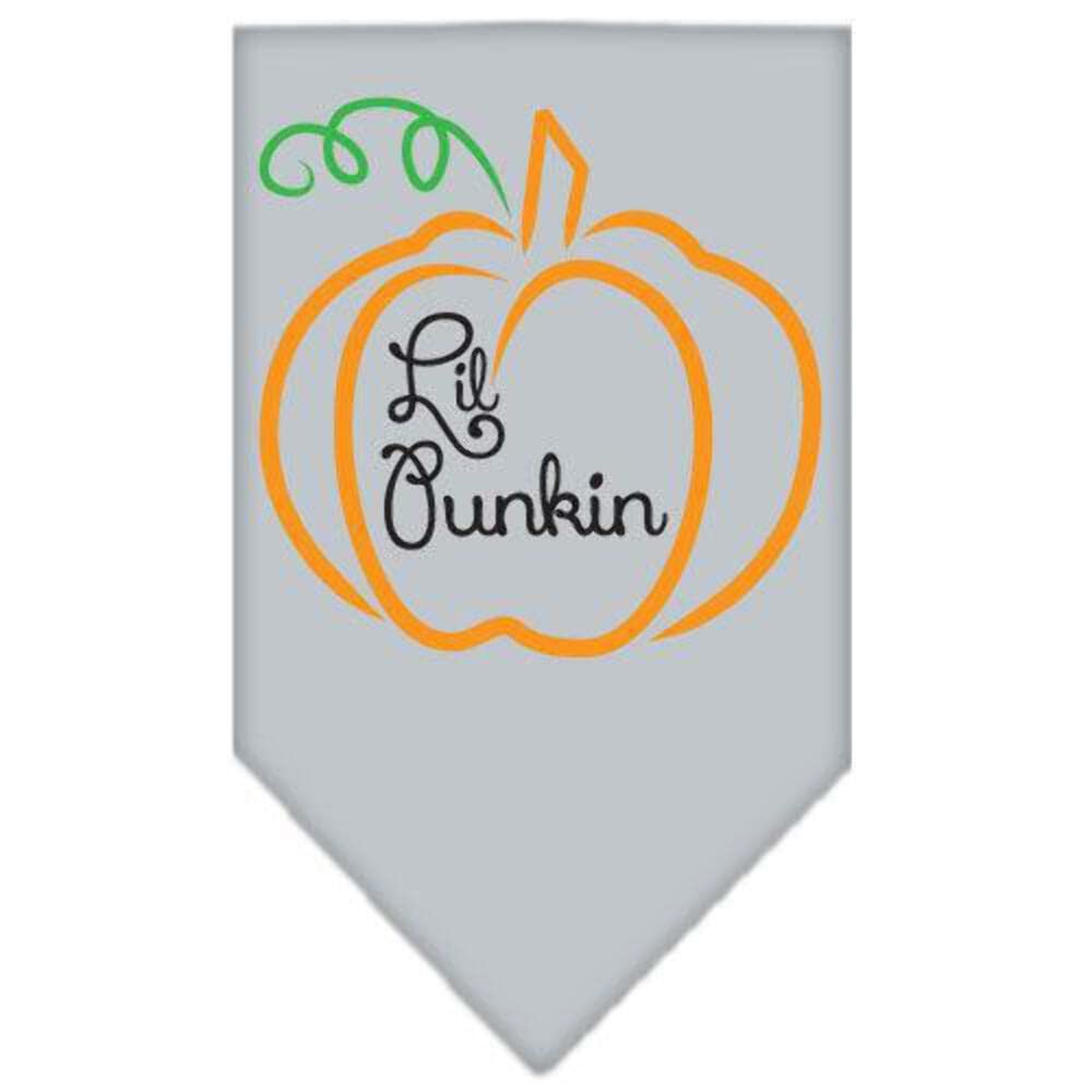 Halloween Pet and Dog Bandana Screen Printed, "Lil Punkin" Light Pink Large