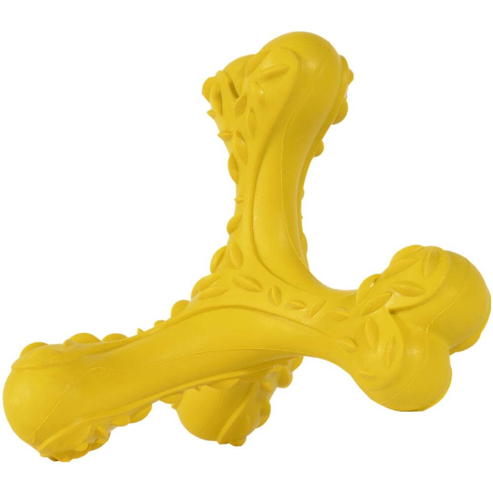 Cvalin Dog Chew Toys For Aggressive Chewers Large Breed,Indestructible Bones Toy,Durable Cleaning Toothbrush Natural Rubber Dog 