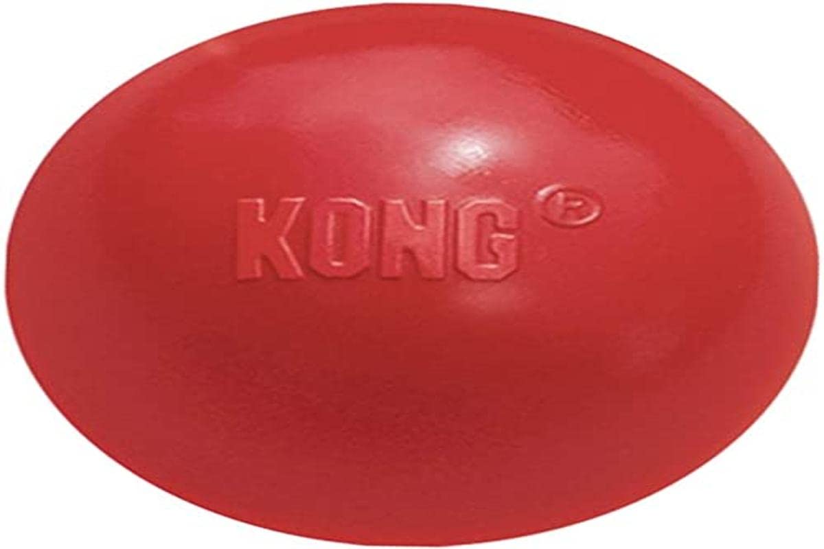 Kong Ball With Hole - Durable Dog Fetch Toy For Training, Interactive Playtime & More - Classic Kong Natural Rubber Ball - Red - For Small Dogs
