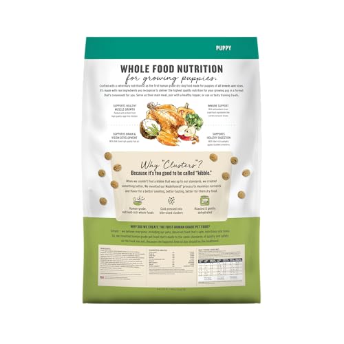 The Honest Kitchen Whole Food Clusters Puppy Grain Free Chicken Dry Dog Food, 20 lb Bag