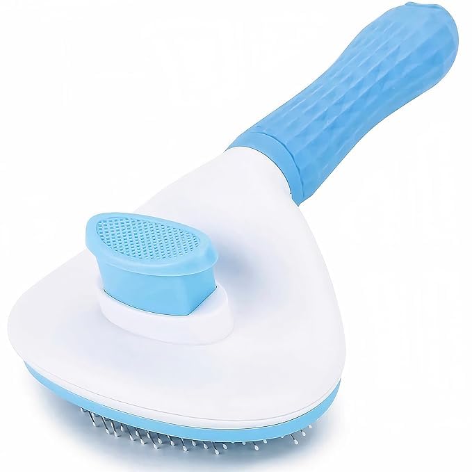 Bliss Start Self Cleaning Slicker, Pet Grooming Shedding Brush For Dogs And Cats Easy To Remove Loose Undercoat, Pet Massaging T