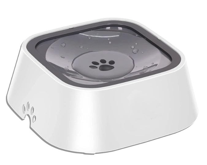 Gion Spill Proof Cat Water Bowl Floating 1.5L  No Mess No Sprinkle Dog Pet Water Feeder, Easy Refill Bowl