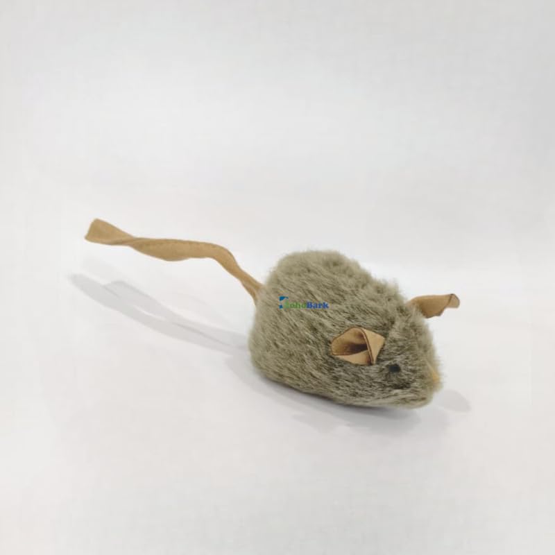 Bohobark Non Toxic Fake Cute Funny Shaking Vibrating Interactive Stuffed Plush Mouse Cat Toy Ideal For Chasing And Playing Toys 