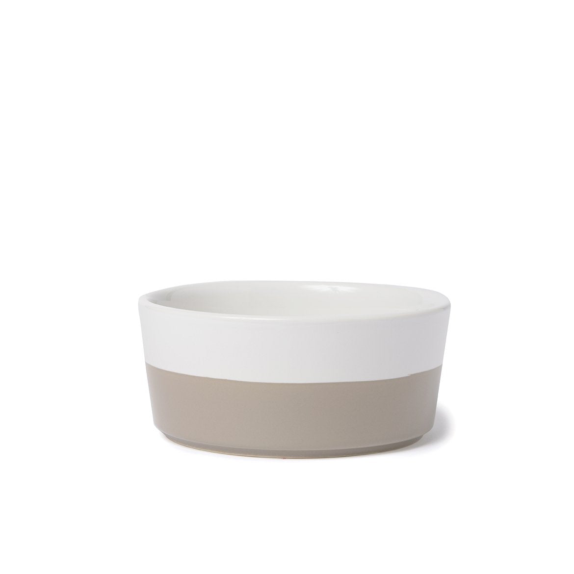 Waggo Dipper Ceramic Dog Bowl Vintage Grey, Small