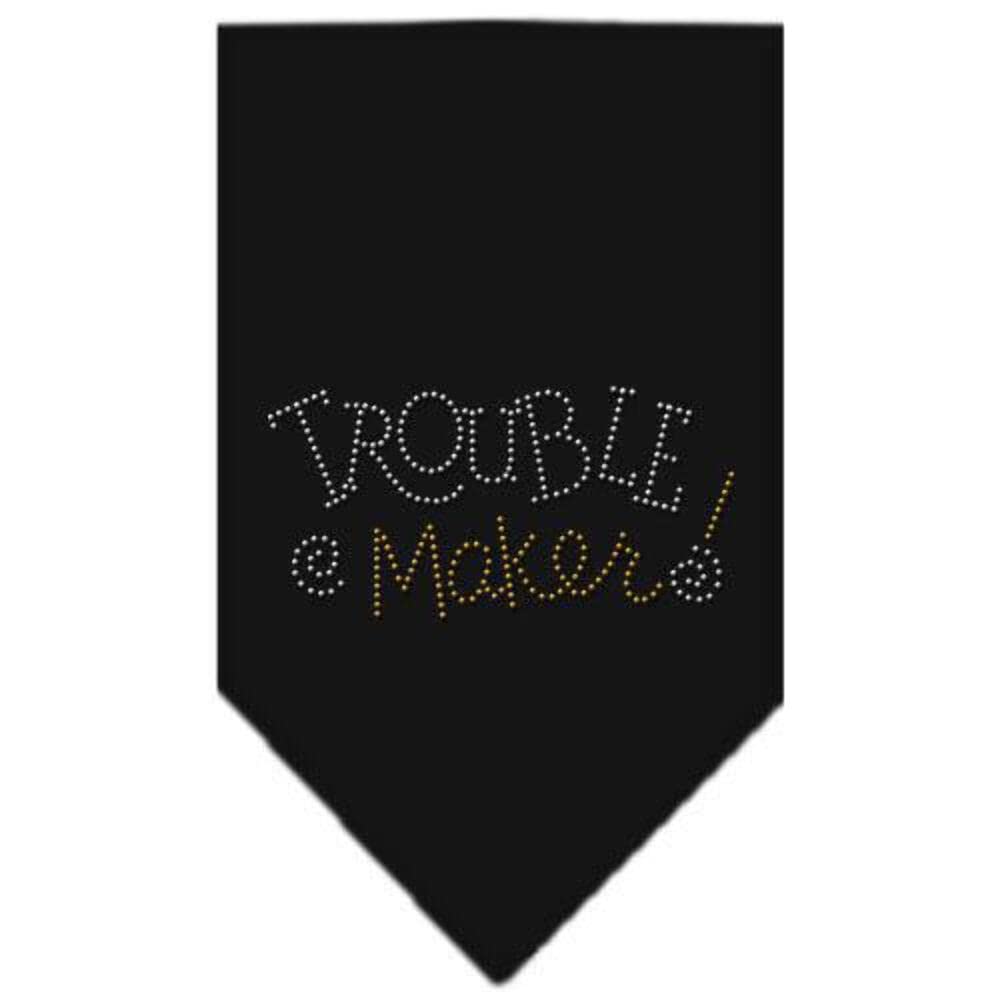 Mirage Pet Products Trouble Maker Rhinestone Bandana, Small, Cocoa