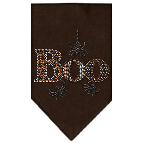 Mirage Pet Products Boo Rhinestone Bandana Grey, Small