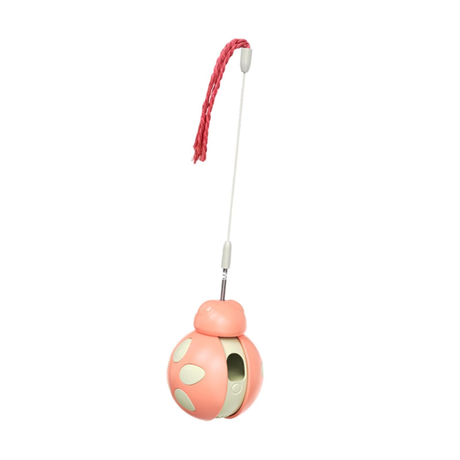 Myaddiction Cat Food Toys Exercise Toys Pet Toy Tumbler Cat Treat Ball For Kitty Dog Pet Pink
