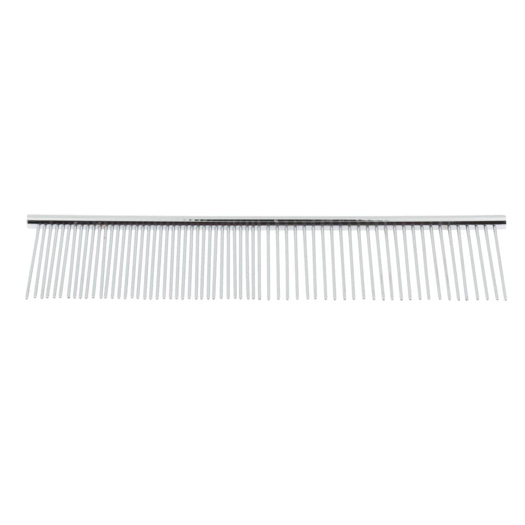 Ecomistiq Professional Pet Stainless Steel Grooming Tool Comb Dog Cat Hair Brush L| Brushes Combs & Rakes| | Supplies |Pet