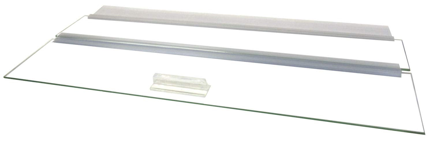 Glass Canopy For Aquariums With And Without Center Braces, 10 Gallon To 200 Gallon Aquariums (Tank Without Center Brace, 24'' L 