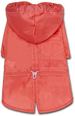 Touchdog Splitvent Designer Waterproof Dog Raincoat Xlarge/Red