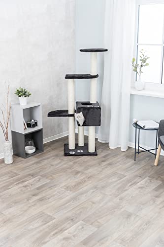 Trixie Pet Products Alicante Cat Tree (Dark Gray),55.9 In. Tall