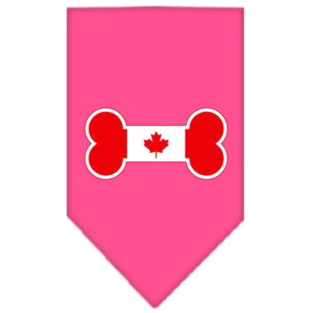 Mirage Pet Products Bone Flag Canadian Screen Print Bandana for Pets, Small, Black