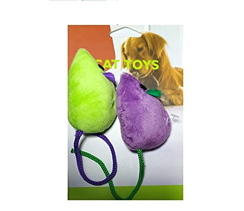 Dog Trust Cat Mouse Toy, 2Pcs Mouse Plush Toy Interactive Cartoon Pet Funny Toys For Cats Kittens (Single)