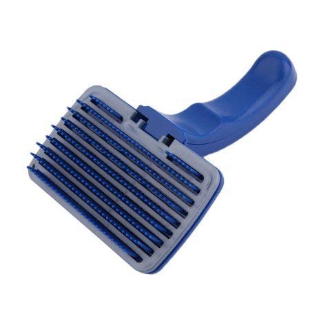 Pets Empire Dog Cat Self Cleaning Slicker Brush Comb, Gently Removes Loose Undercoat, Mats And Tangled Hair (Medium)