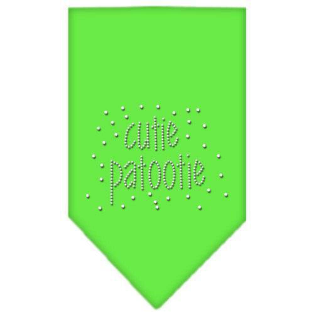 Mirage Pet Products Cutie Patootie Rhinestone Bandana, Small, Turquoise