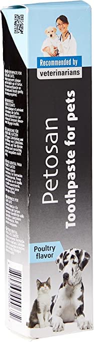 Petosan Toothpaste for Dogs, Anti-Tartar Poultry Flavor Oral Cleaner