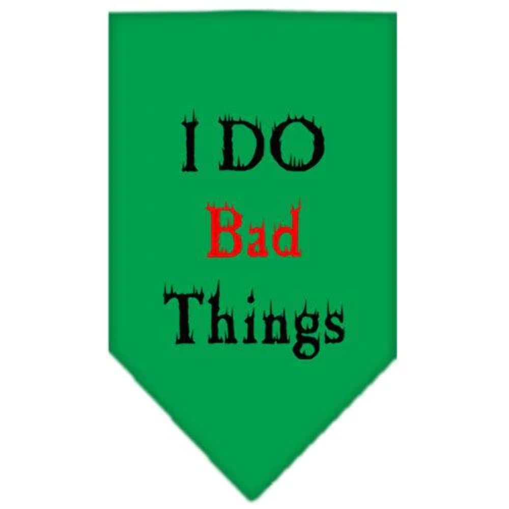 Mirage Pet Products I Do Bad Things Screen Print Bandana for Pets, Small, Cocoa