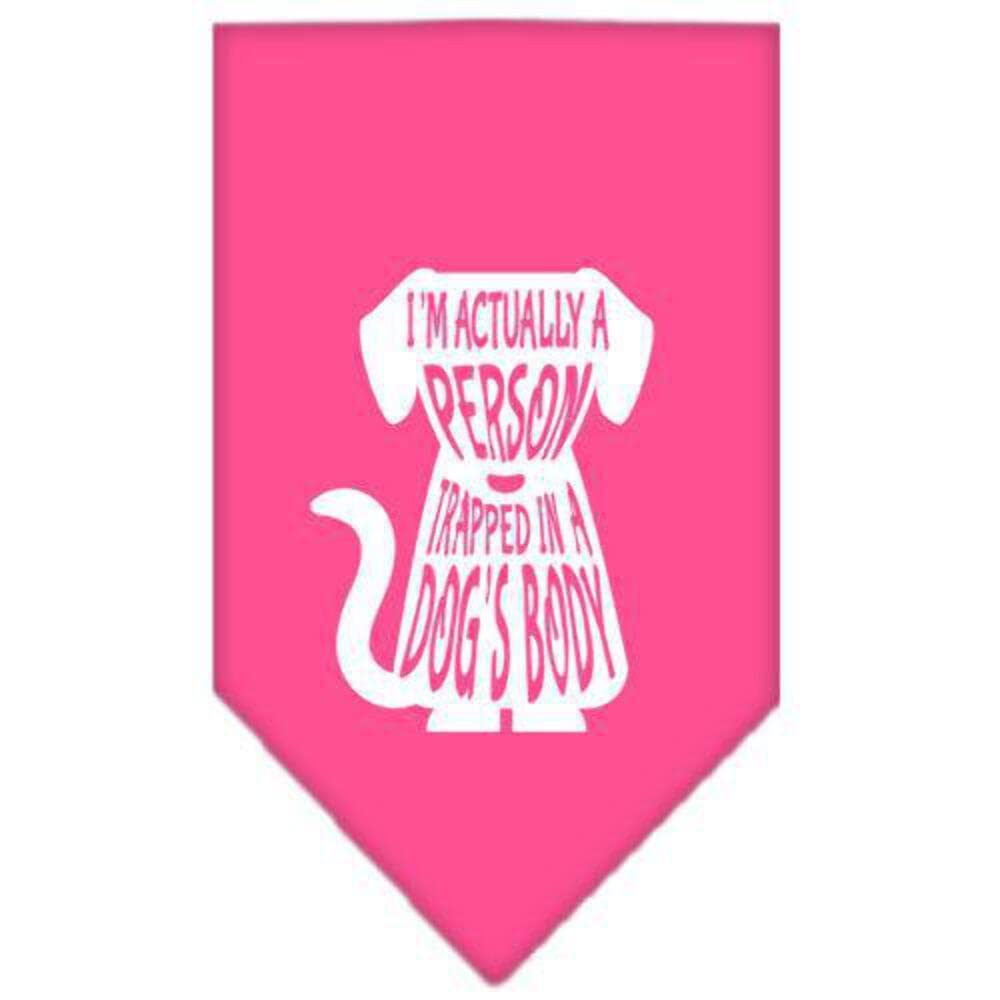 Mirage Pet Products Trapped Screen Print Bandana for Pets, Large, Red