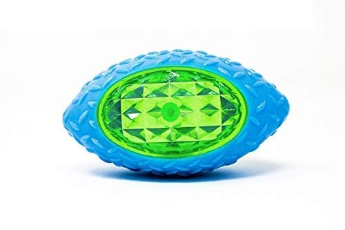 Psk Pet Mart Dog Toy Fun Squeaky Rugby Ball Pet Toy (Colour May Vary)