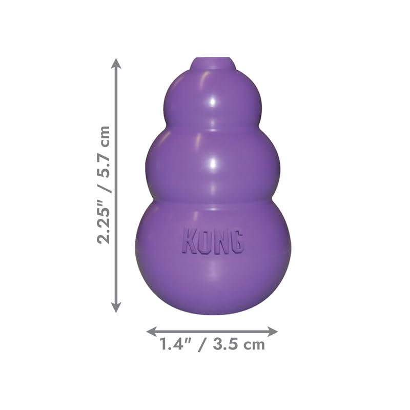 KONG Kitty Classic Cat Toys - 2 Pack - Fillable Treat-Dispensing Toy for Cats - Bounces & Rolls for Interactive Play - Encourage