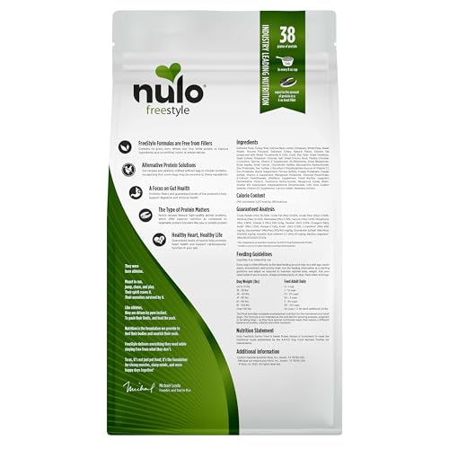 Nulo Freestyle All Breed Senior Dry Dog Food, Premium Grain-Free Dog Kibble with Healthy Digestive Aid BC30 Probiotic and Chonoi