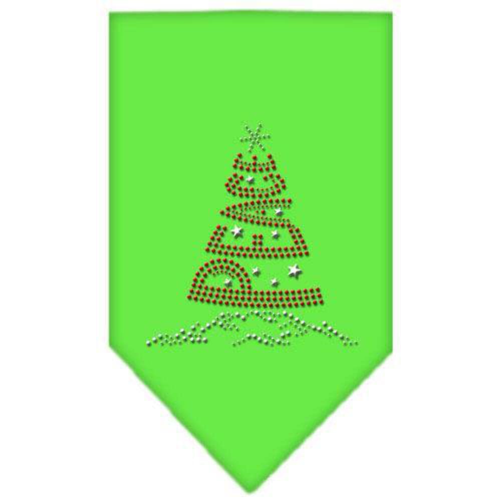 Mirage Pet Products Peace Tree Rhinestone Bandana, Large, Turquoise